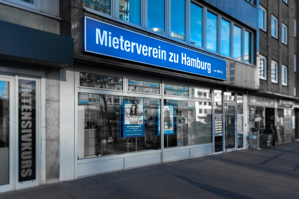 In der Zentrale des Mietervereins zu Hamburg finden regelmäßig Pressekonferenzen statt.